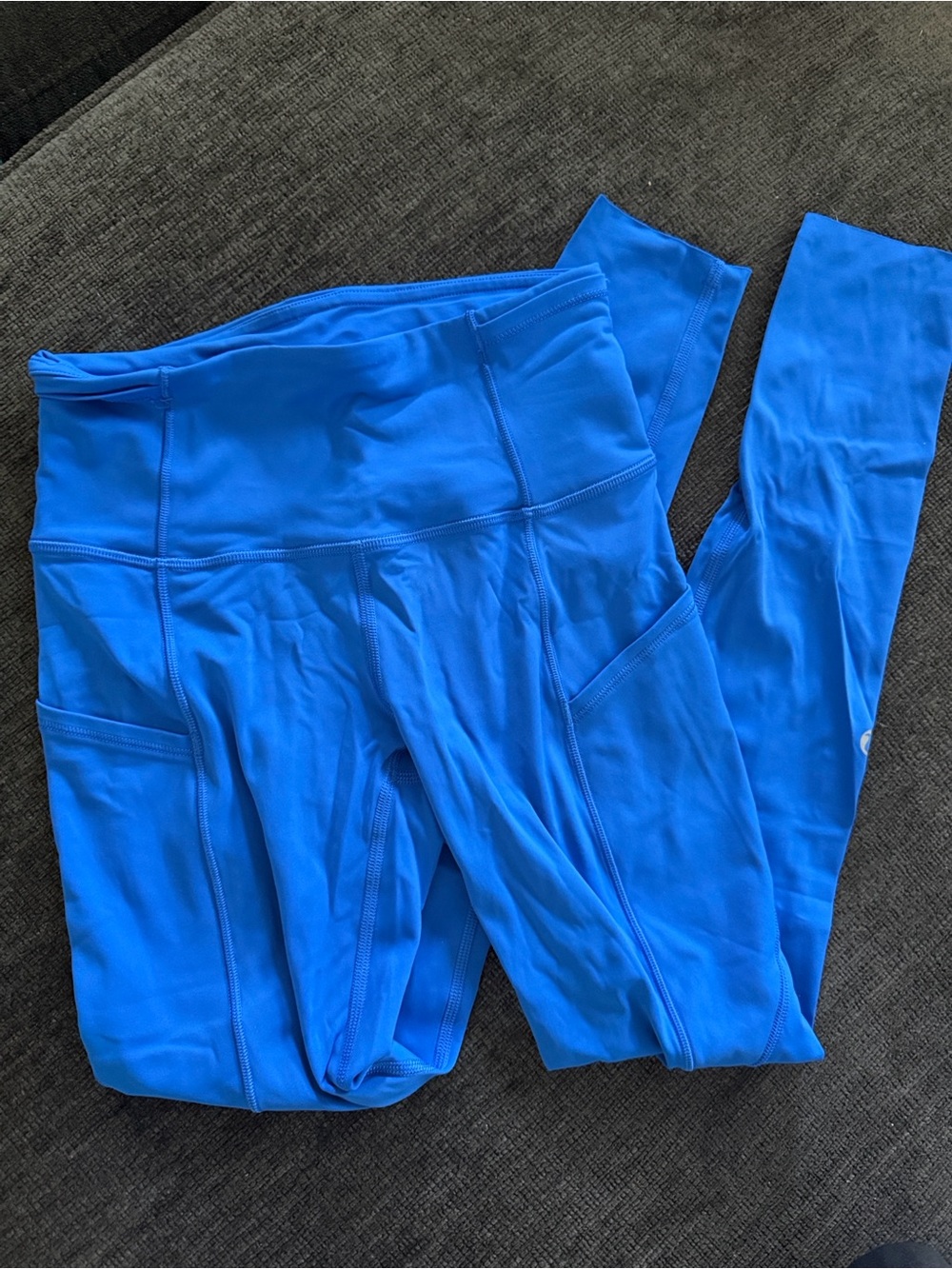 Lululemon Size 2 Blue Fast and Free High Rise Leggings